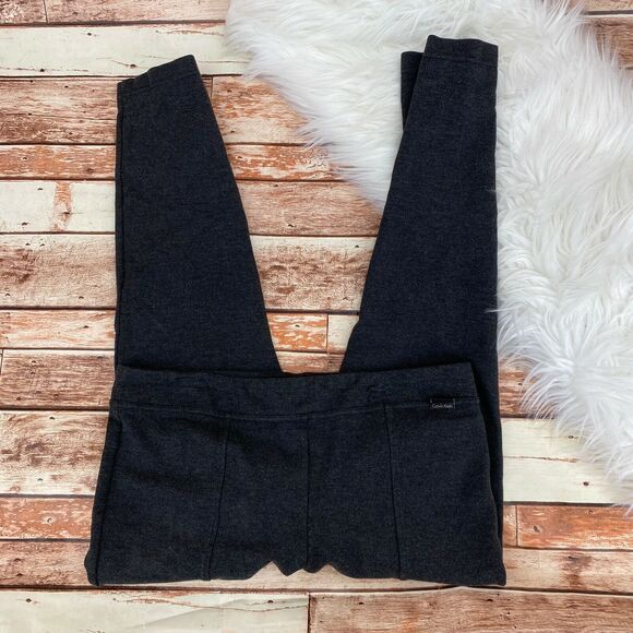 Calvin Klein Womens Power Stretch Seamed Compression Legging Sz MD Charcoal Gray - Picture 3 of 8